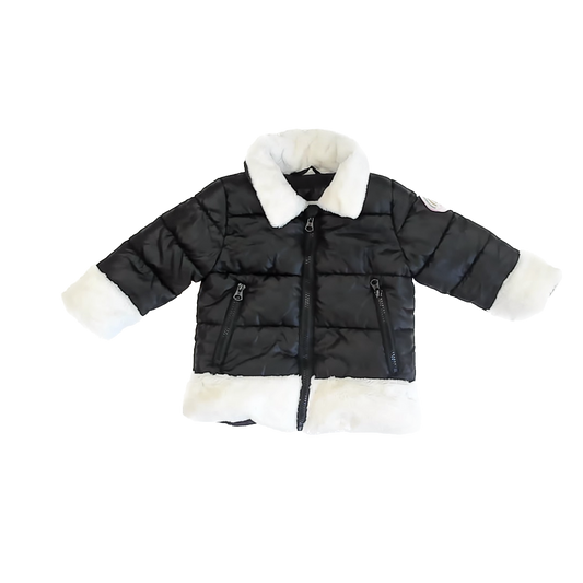 Jessica Simpson Girls Black Winter Coat Size: 18 Months Black