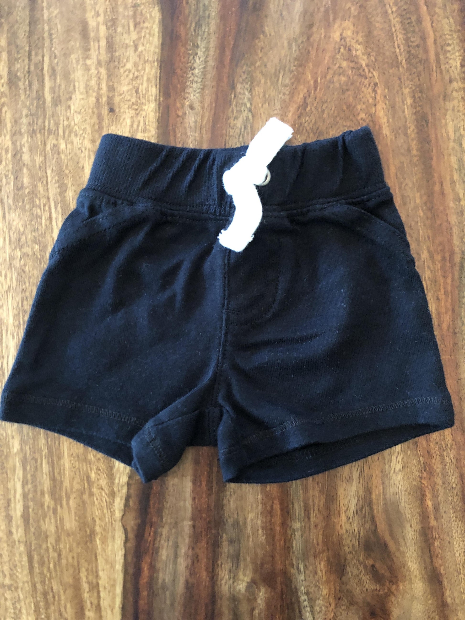 Carters Boys Black Shorts Size: Newborn Black