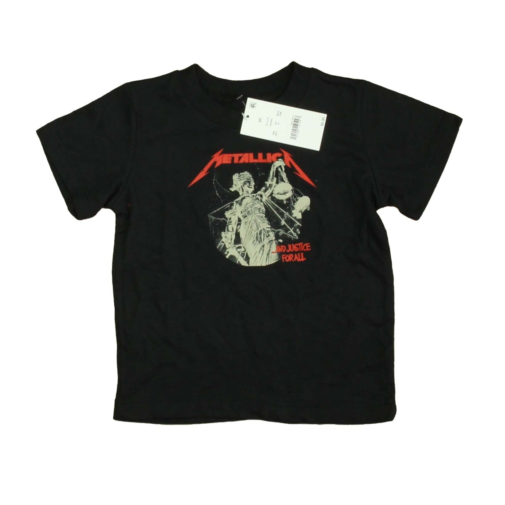 Metallica Boys Black T-Shirt Size: 2T Black