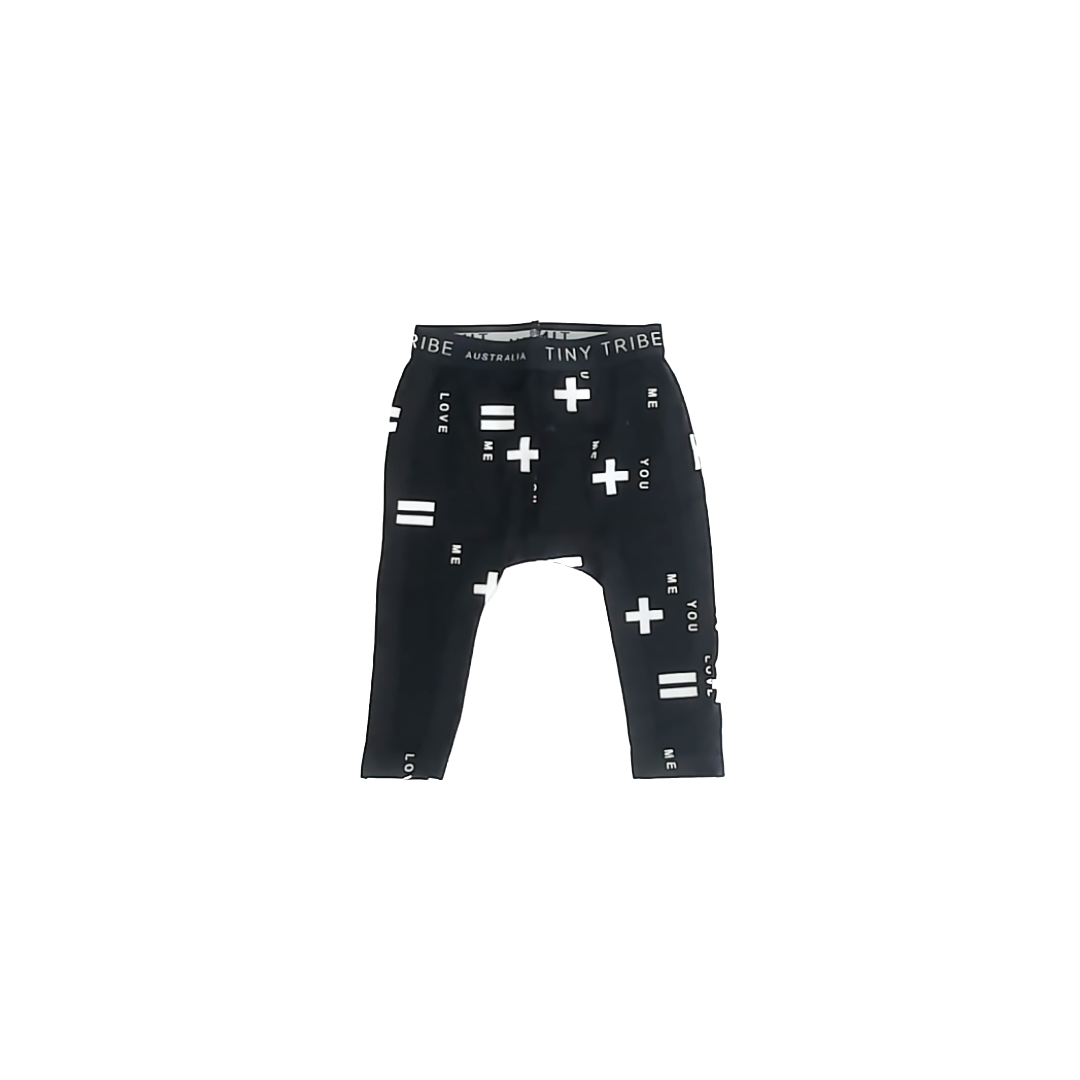 Tiny Tribe Unisex Black Leggings Size: 3-6 Months Black