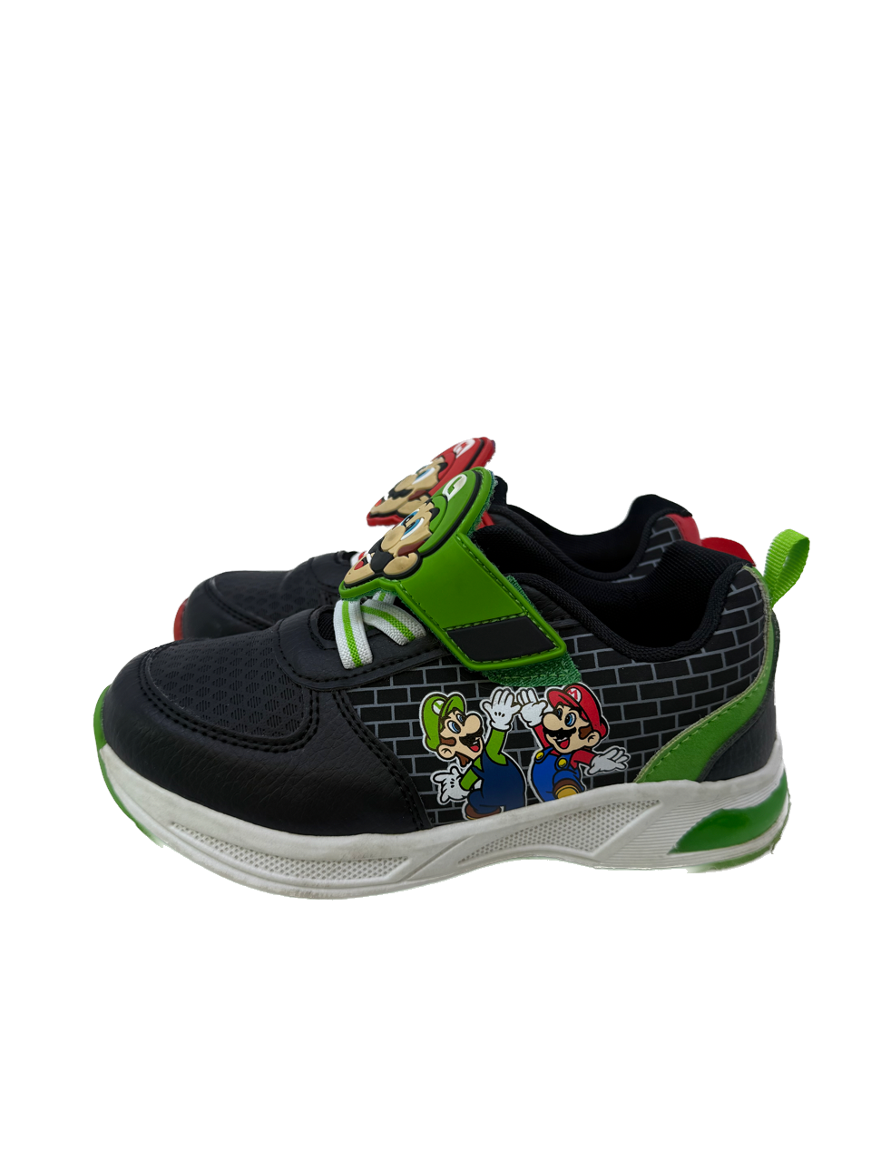 Super Mario Boys Black Sneakers Size: 13 Toddler Black