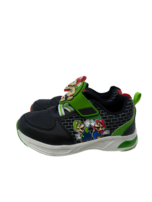 Super Mario Boys Black Sneakers Size: 13 Toddler Black