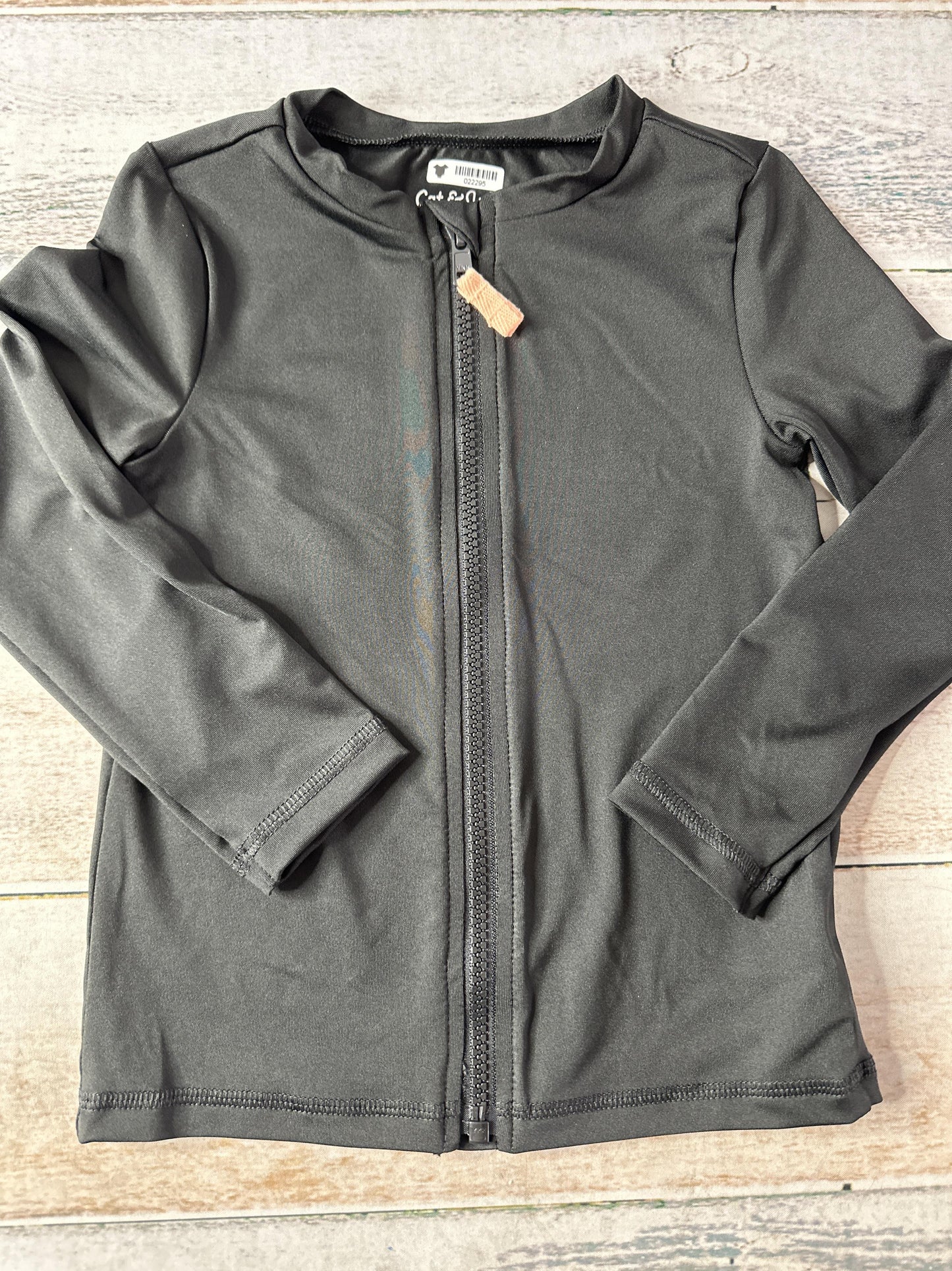 Cat & Jack Unisex Black Rashguard Size: 4T Black