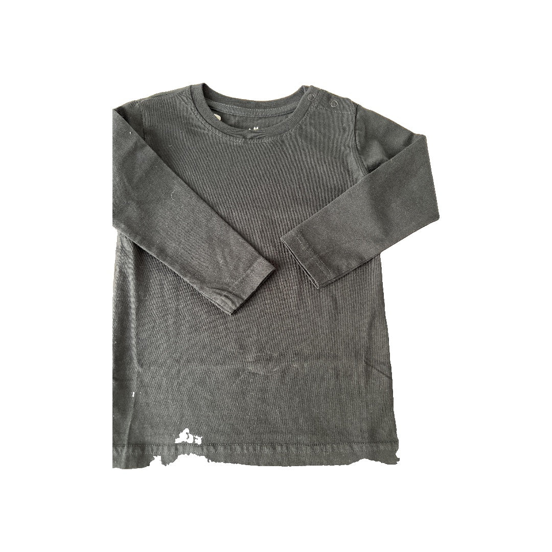 Primary Unisex Black Long Sleeve Shirt Size: 18-24 months Black