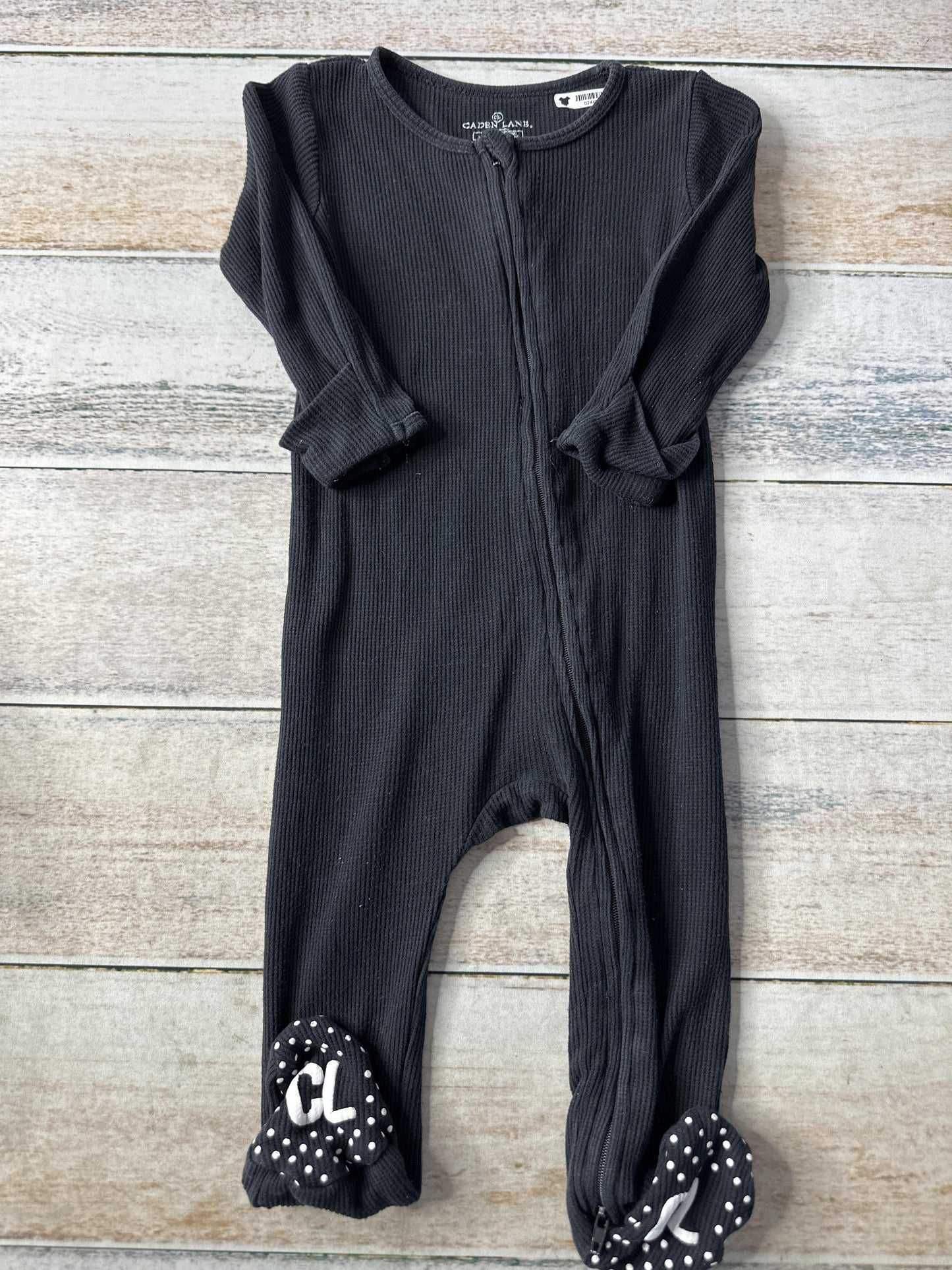 Caden Lane Unisex Black Pajamas Size: 6-12 months Black