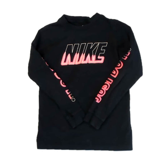 Nike Boys Black Long Sleeve T-Shirt Size: 10-12 Years Black