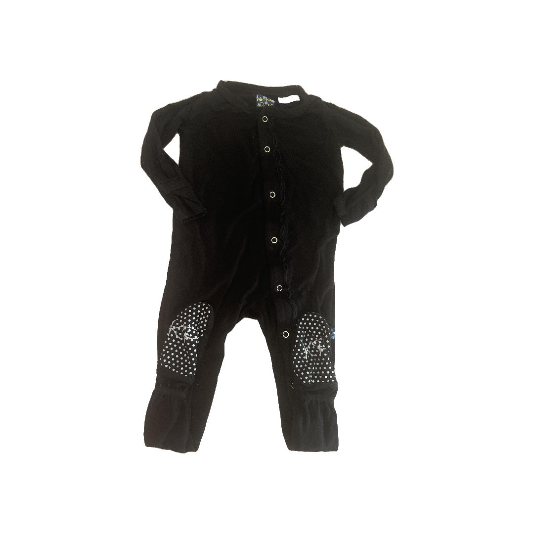 KicKee Pants Girls Black Pajamas Size: 9-12 Months Black