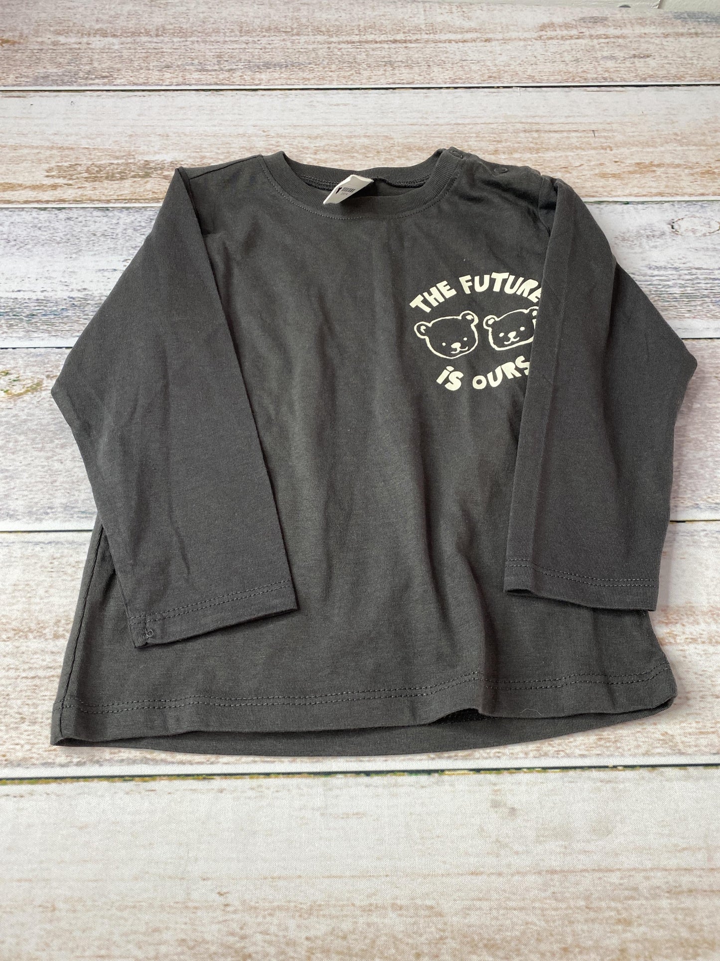 H&M Unisex Black Long Sleeve Shirt Size: 2T Black