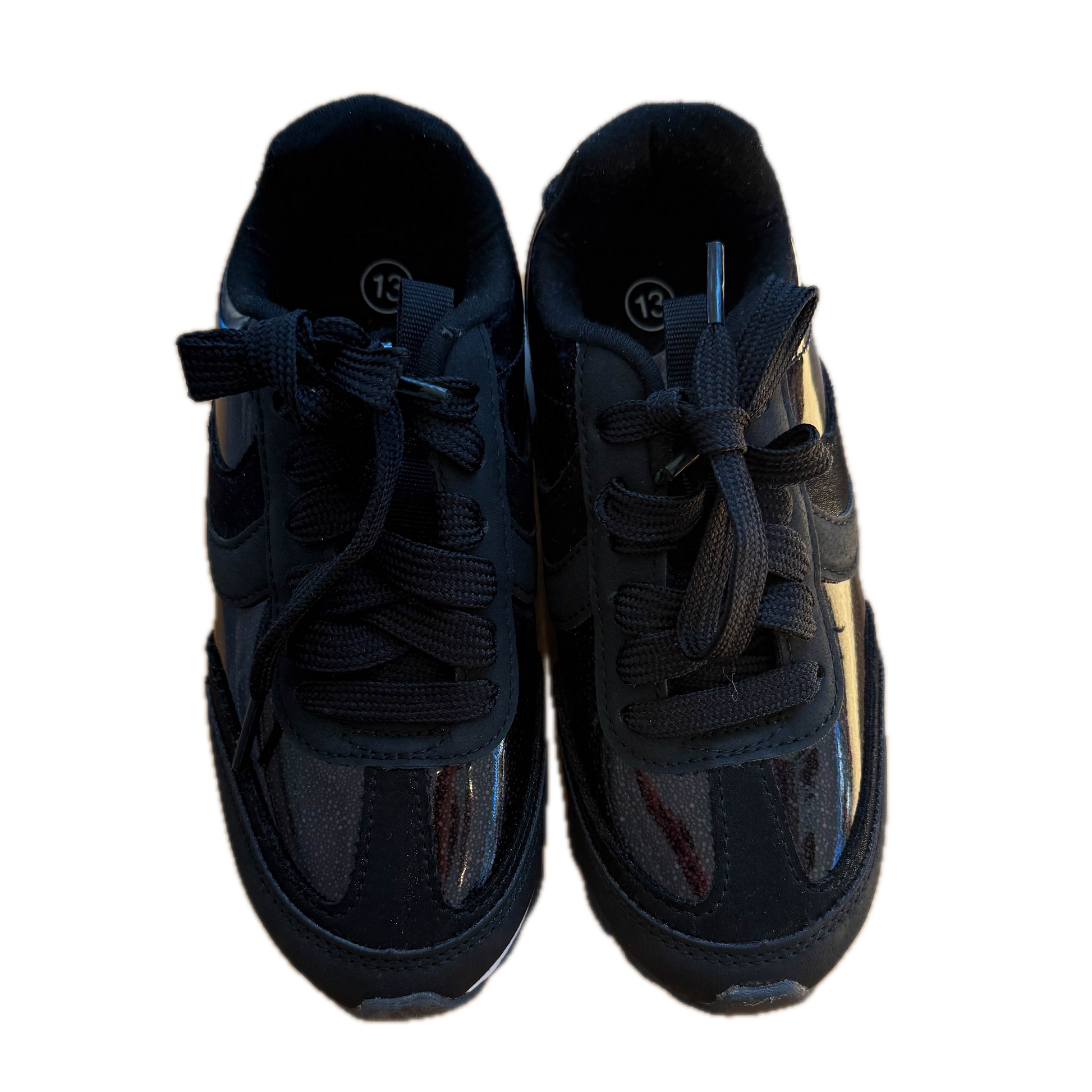 Cat & Jack Girls Black Sneakers Size: 13 Toddler Black