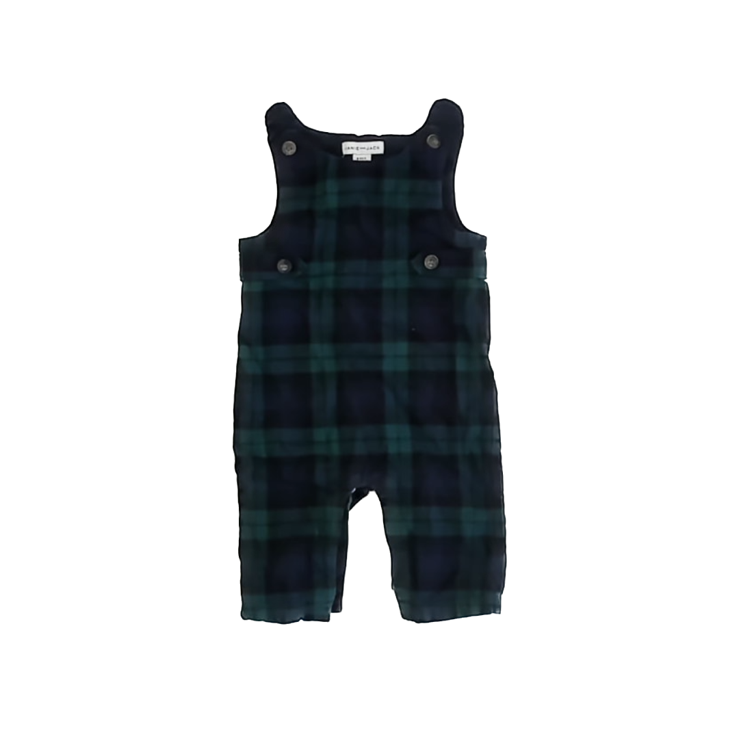 Janie and Jack Boys Blackwatch Plaid Romper Size: 0-3 Months Blackwatch Plaid