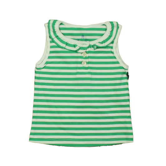 Classic Prep Girls Blarney | Bright White Polo Shirt Size: 12-24 Months Blarney | Bright White