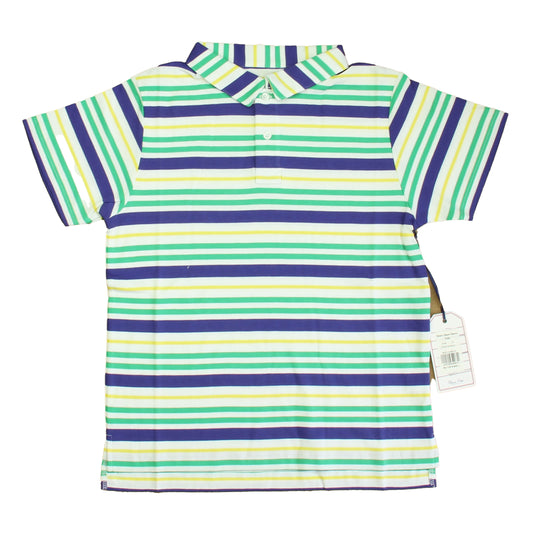 Classic Prep Boys Blarney Multistripe Polo Shirt Size: 9-12 Months Blarney Multistripe