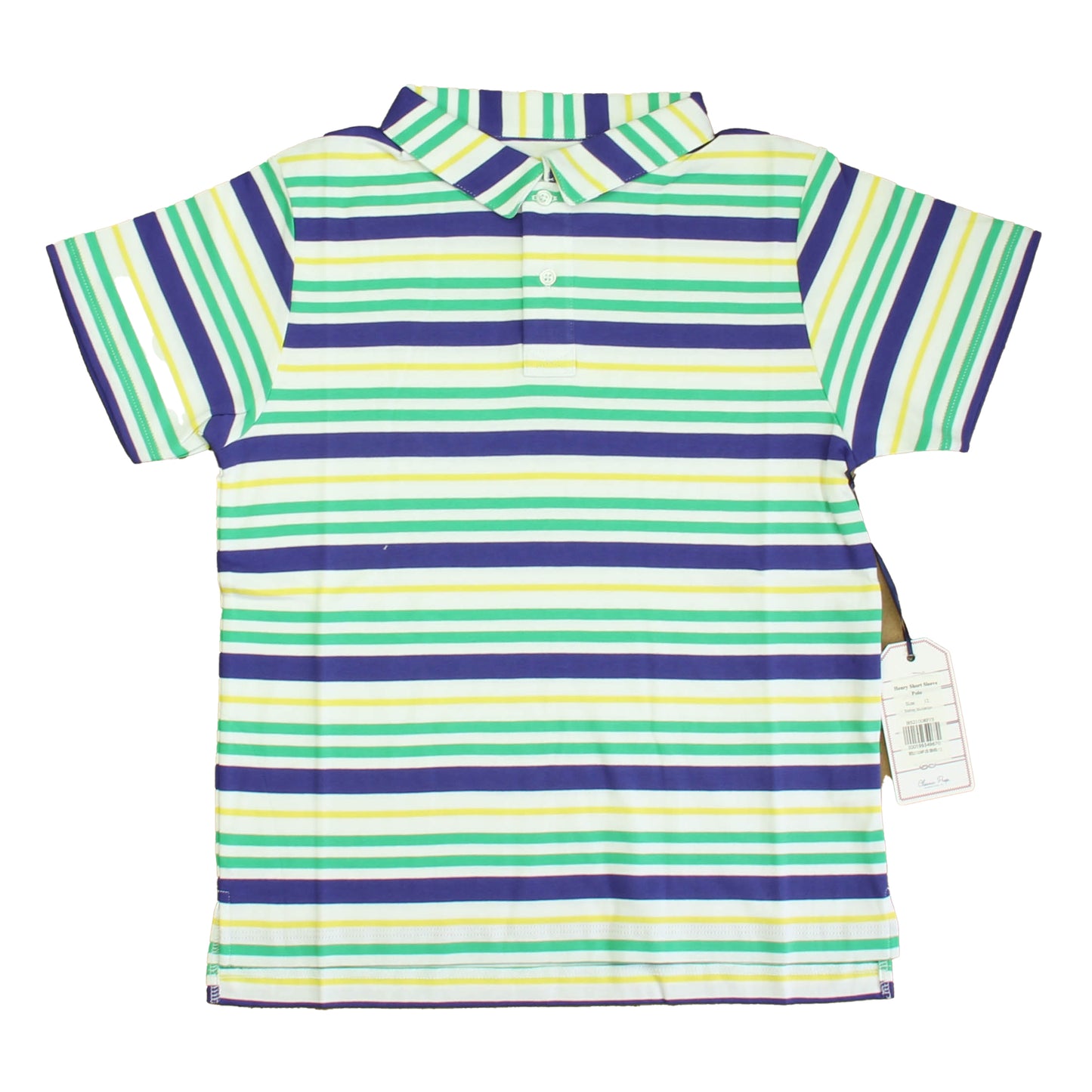 Classic Prep Boys Blarney Multistripe Polo Shirt Size: 6-14 Years