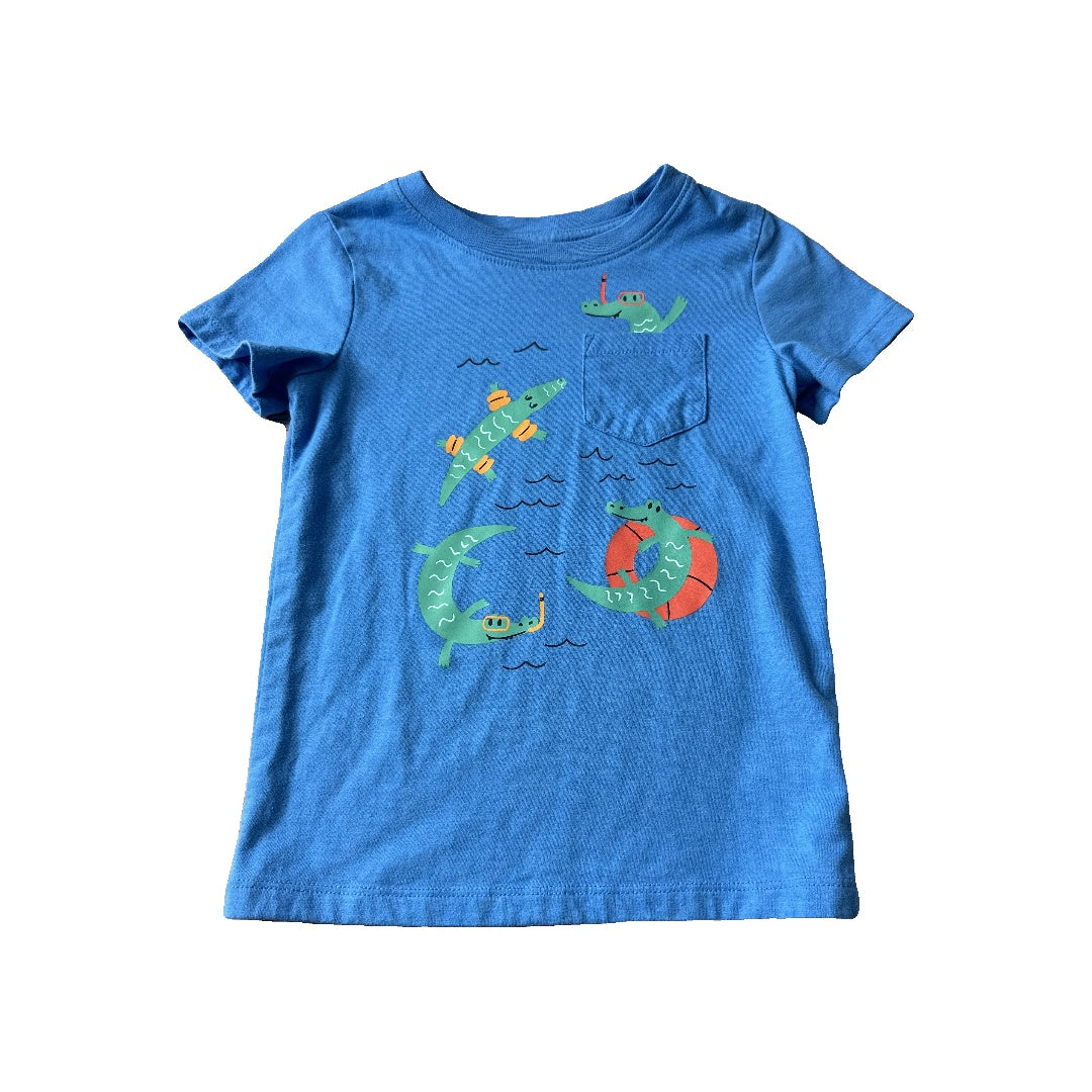 Cat & Jack Boys Blue | animals T-Shirt Size: 3T Blue | animals