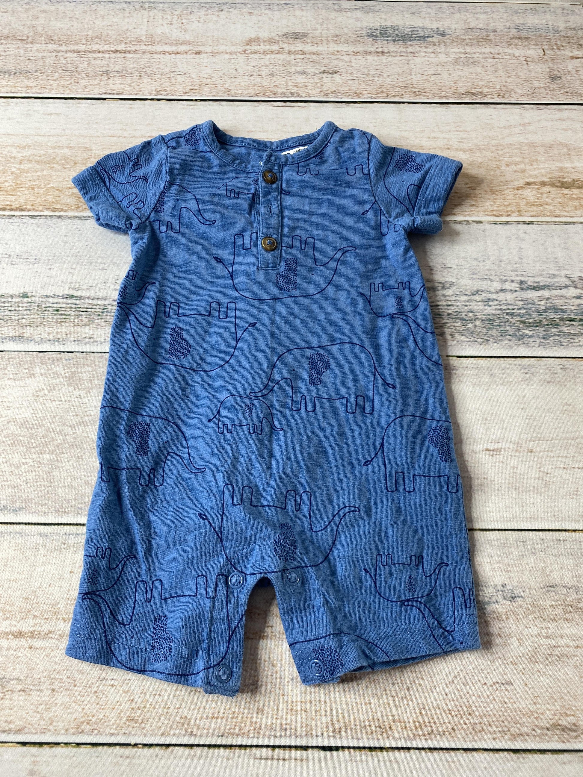 Carters Boys Blue | animals Romper Size: 6 months Blue | animals