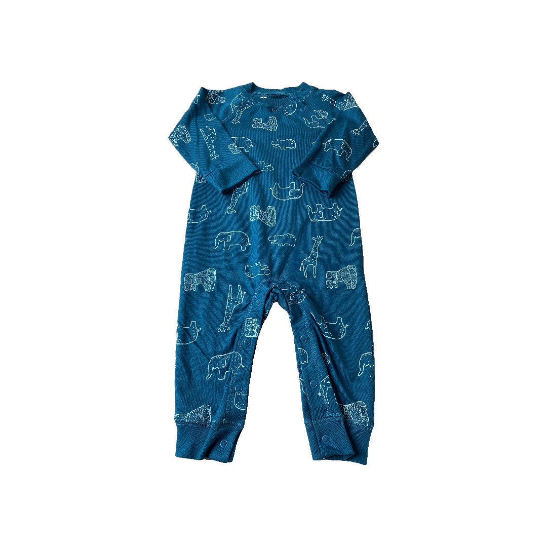 Carters Unisex Blue | animals Long Sleeve Outfit Size: 9 months Blue | animals