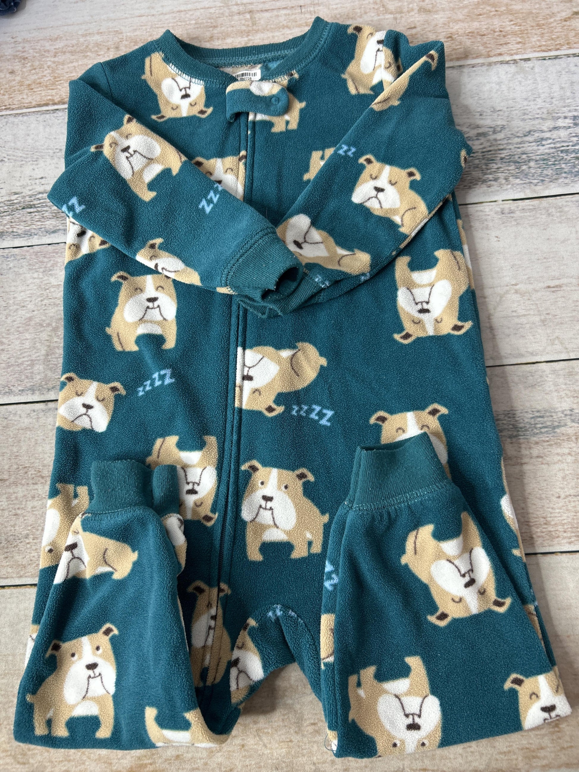 Carters Unisex Blue | animals Pajamas Size: 2T Blue | animals
