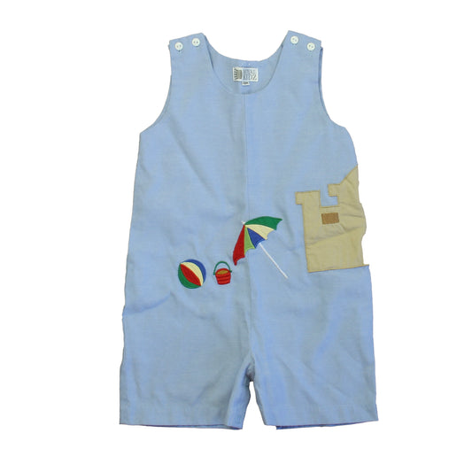 Royal Kidz Boys Blue Beach Romper Size: 18 Months Blue Beach