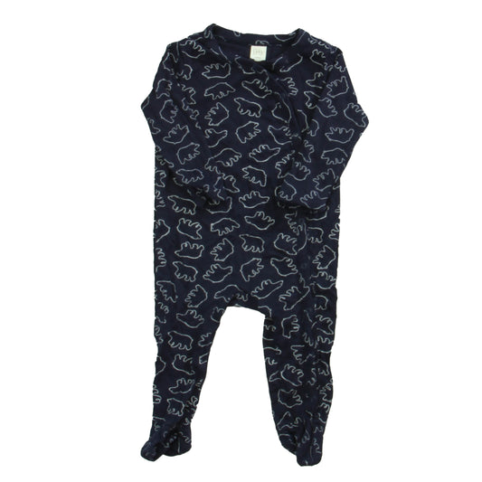Nordstrom Baby Boys Blue Bears 1-piece footed Pajamas Size: 6 Months Blue Bears