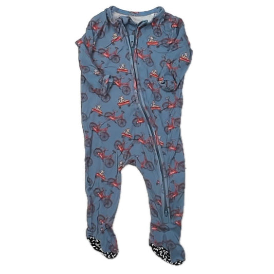 Bambinos Boys Blue Bicycles 1-piece Non-footed Pajamas Size: 0-3 Months Blue Bicycles