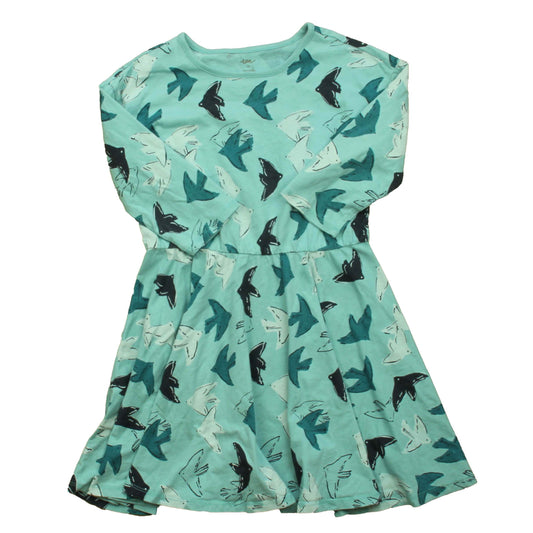 Tea Girls Blue | Birds Dress Size: 10 Years Blue | Birds