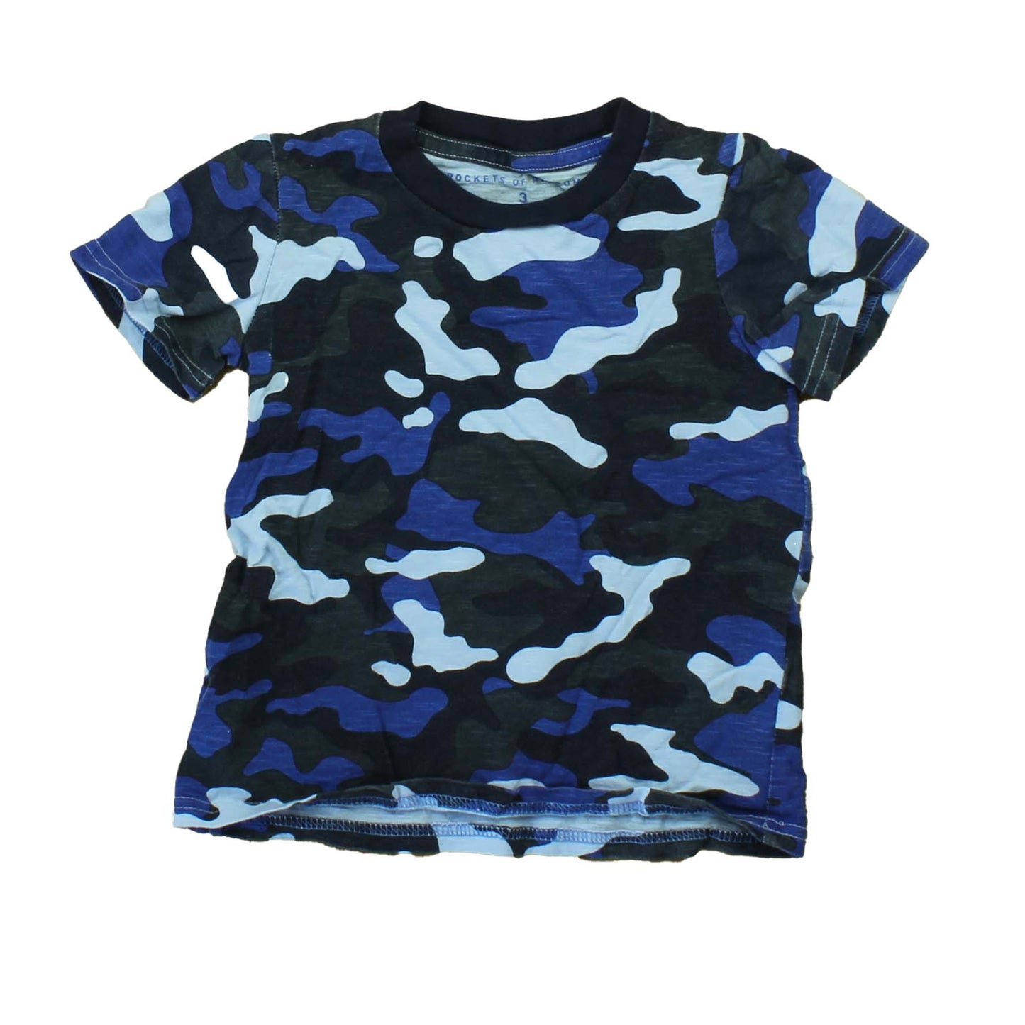 Rockets Of Awesome Boys Blue | Black | Camo T-Shirt Size: 3T