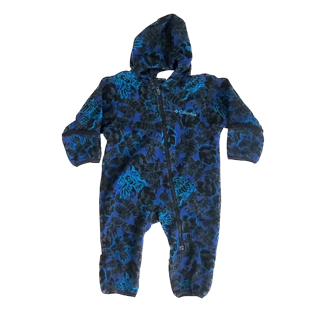 Columbia Unisex Blue | Black Floral Bunting Size: 12 Months Blue | Black Floral