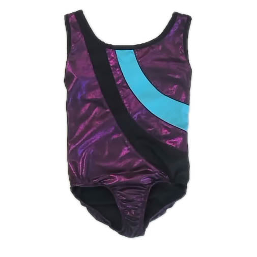 Danskin Girls Blue | Black | Purple Leotard Size: 4-5T Blue | Black | Purple