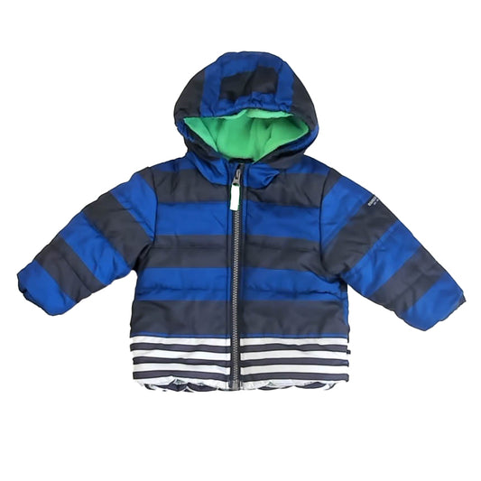Osh Kosh Boys Blue | Black Stripe Winter Coat Size: 6-9 Months Blue | Black Stripe