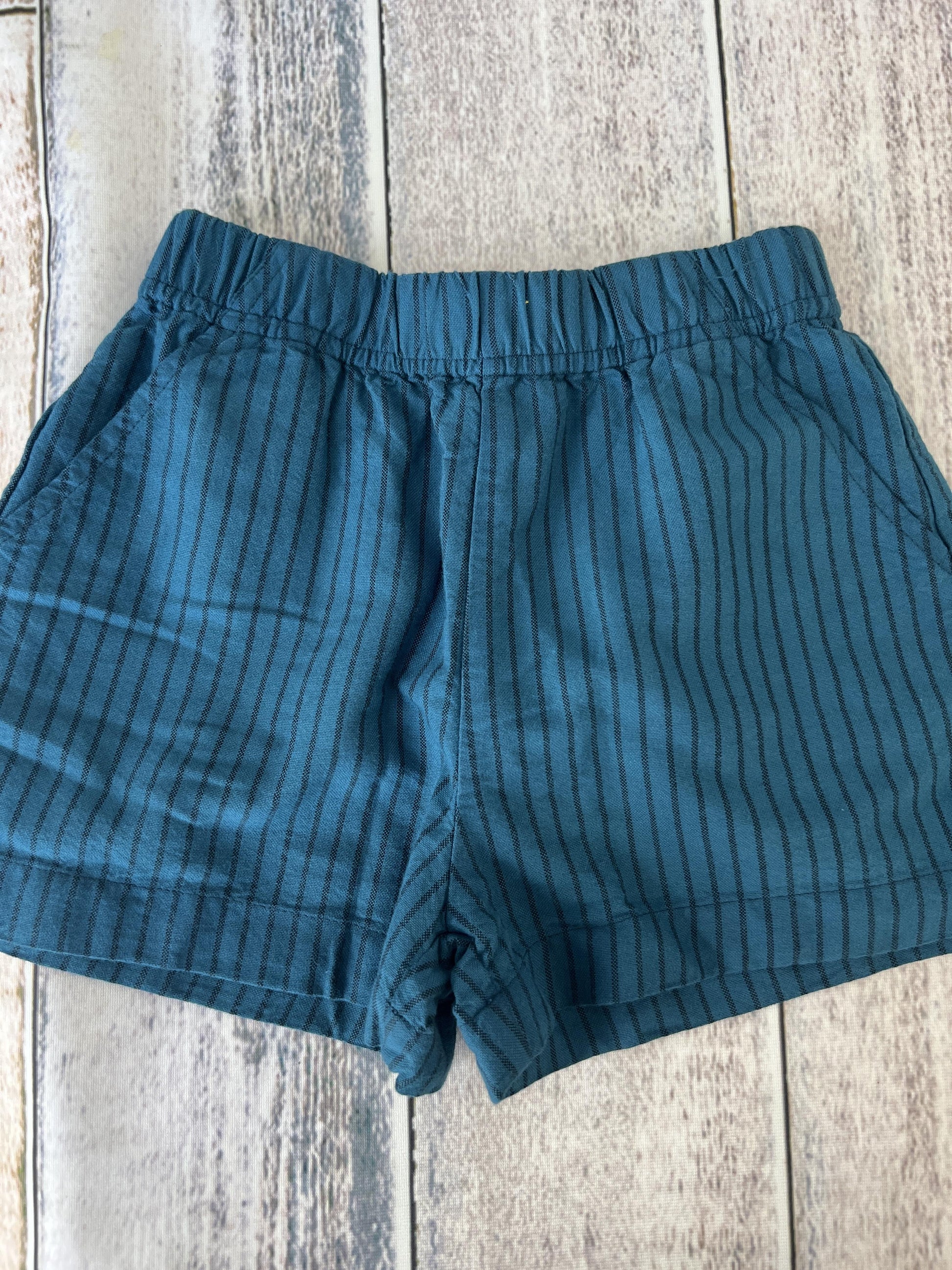 Open Edit Boys Blue | Black | Stripe Shorts Size: 3T Blue | Black | Stripe