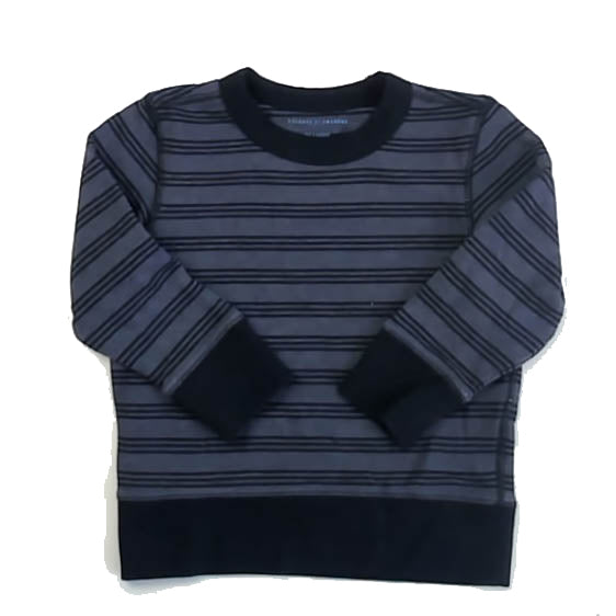 Rockets Of Awesome Boys Blue | Black Stripes Sweatshirt Size: 3 Years Blue | Black Stripes