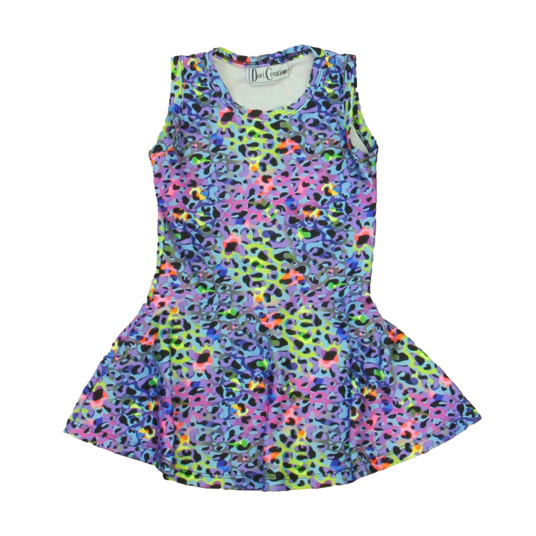 Dori Creations Girls Blue | Black | Yellow Dress Size: 2T Blue | Black | Yellow