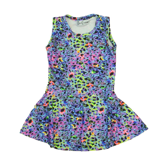 Dori Creations Girls Blue | Black | Yellow Dress Size: 2T Blue | Black | Yellow
