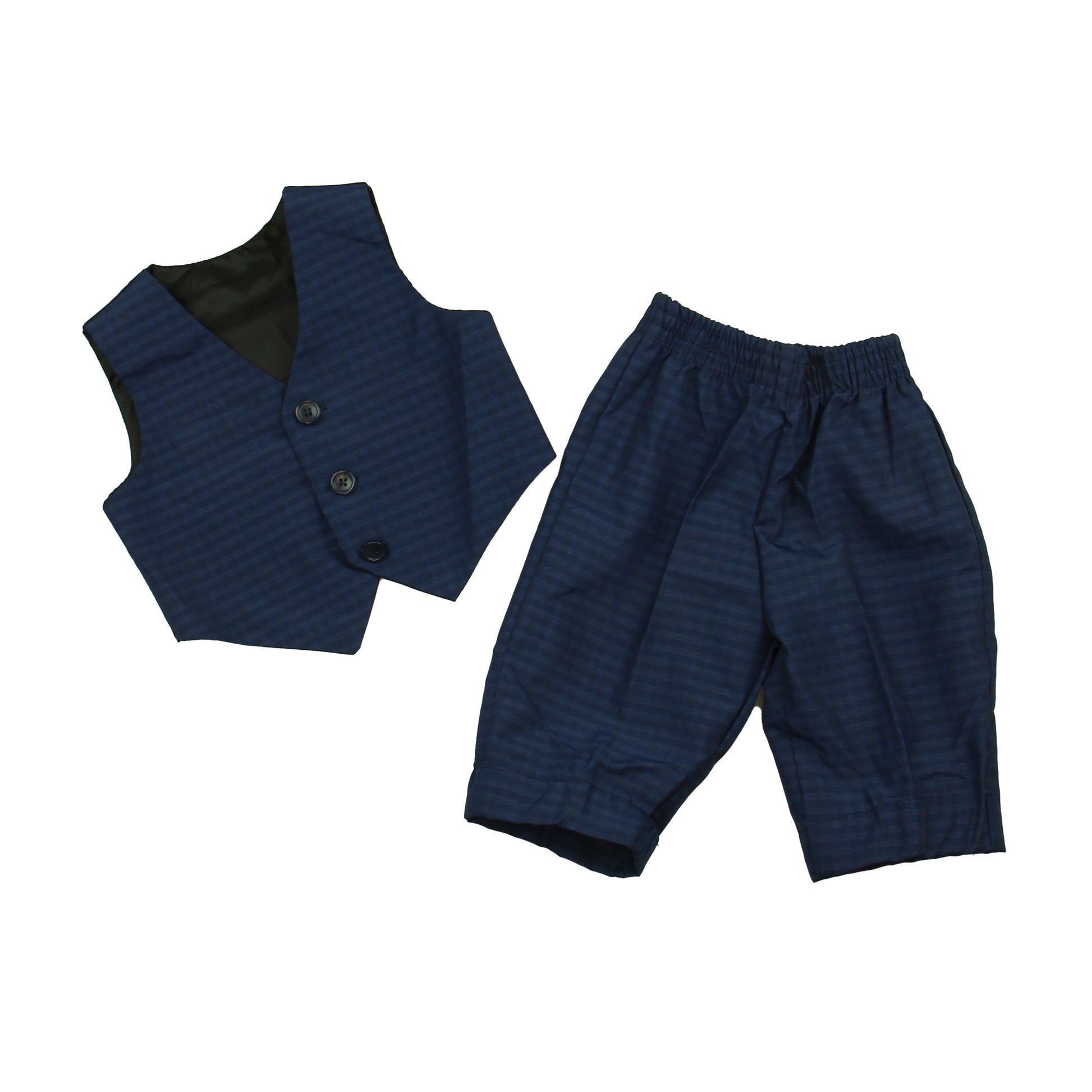 Unknown Brand Boys Blue | Black Special Occasion Outfit Size: 3-6 Months Blue | Black