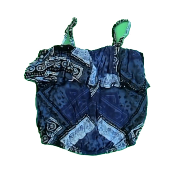 FBZ Girls Blue | Black Tank Top Size: 5T Blue | Black