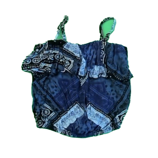 FBZ Girls Blue | Black Tank Top Size: 5T Blue | Black