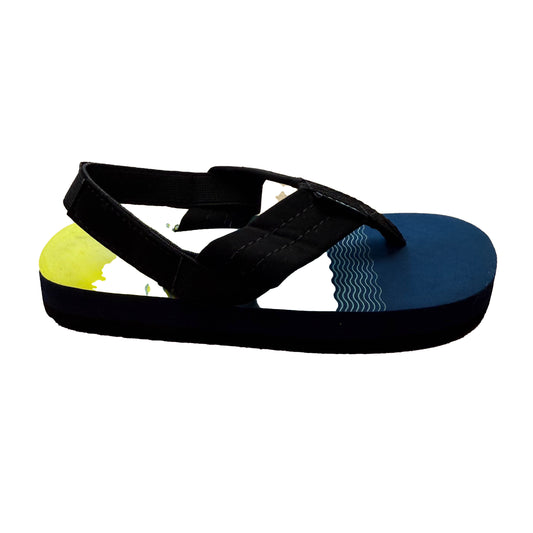 Krabor Boys Blue | Black Flip Flops Size: 8-10 Toddler Blue | Black