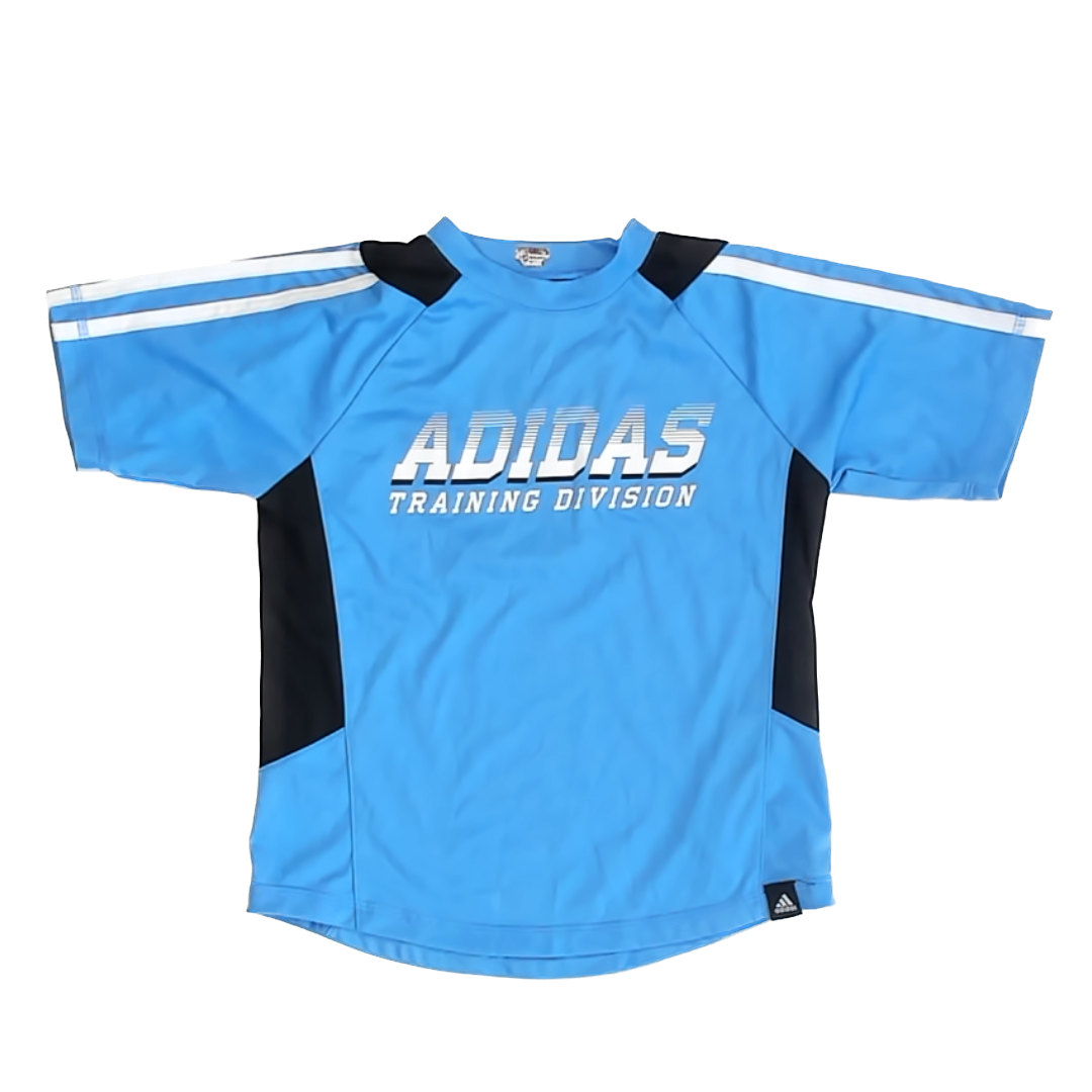 Adidas Boys Blue | Black Athletic Top Size: 5T Blue | Black