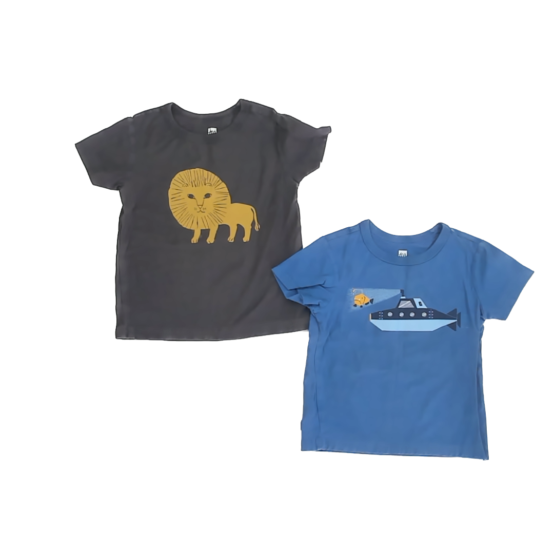 Tea Collection Boys Blue | Black T-Shirt Size: 18-24 Months Blue | Black