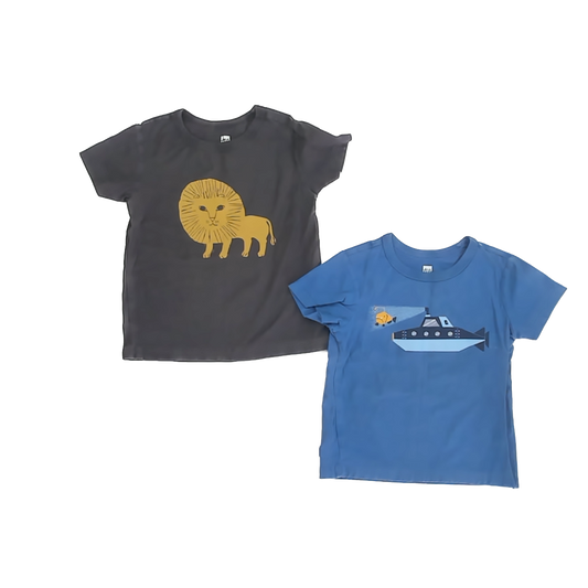 Tea Collection Boys Blue | Black T-Shirt Size: 18-24 Months Blue | Black
