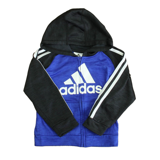 Adidas Boys Blue | Black Hoodie Size: 3T