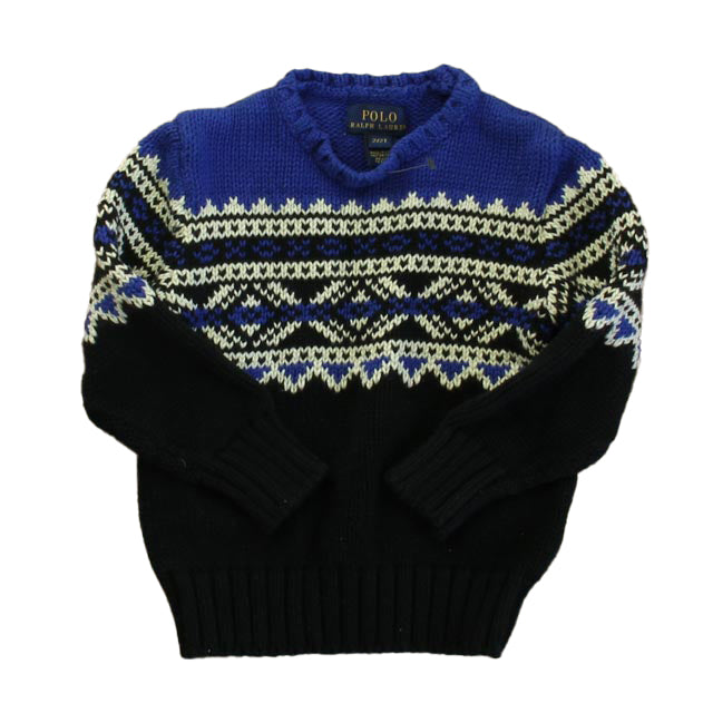 Ralph Lauren Boys Blue | Black Sweater Size: 2T