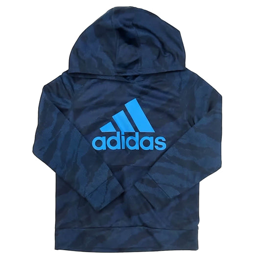 Adidas Boys Blue | Black Hoodie Size: 6 Years Blue | Black