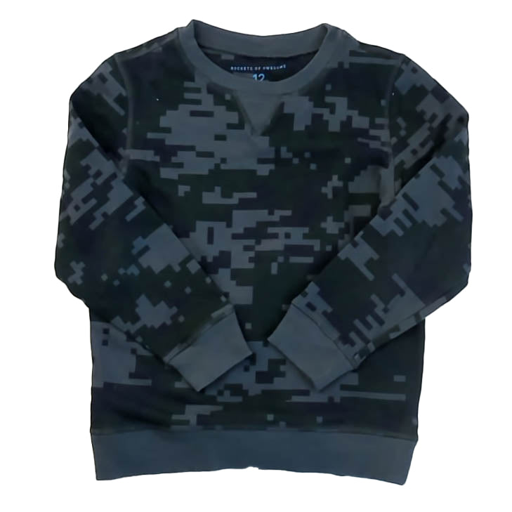 Rockets Of Awesome Boys Blue | Black Sweatshirt Size: 12 Years Blue | Black