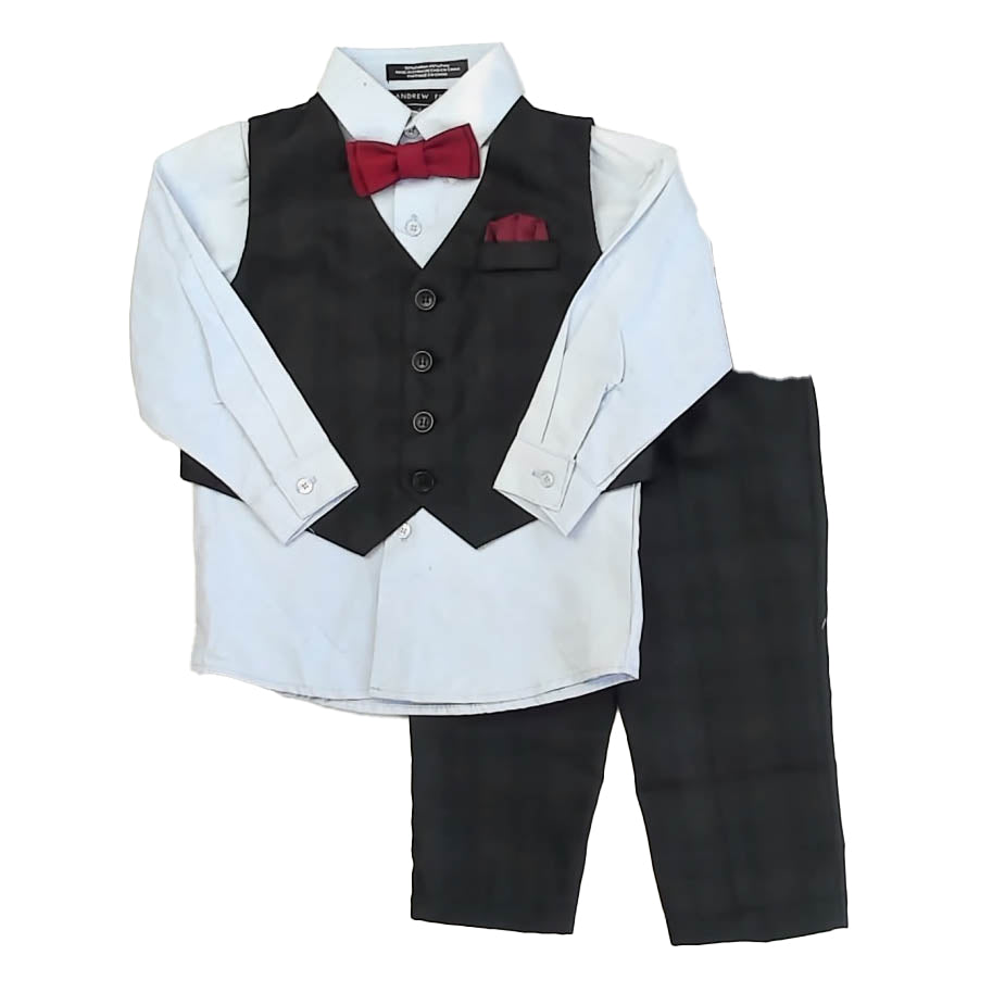 Andrew Fezza Boys Blue | Black Special Occasion Outfit Size: 2T Blue | Black