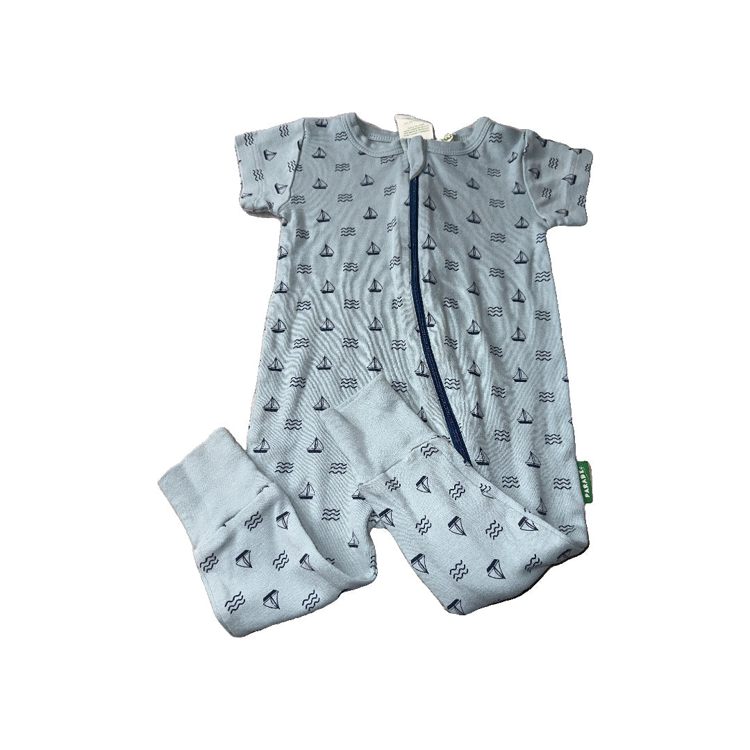Parade Boys Blue | Boats Romper Size: 12-18 months Blue | Boats