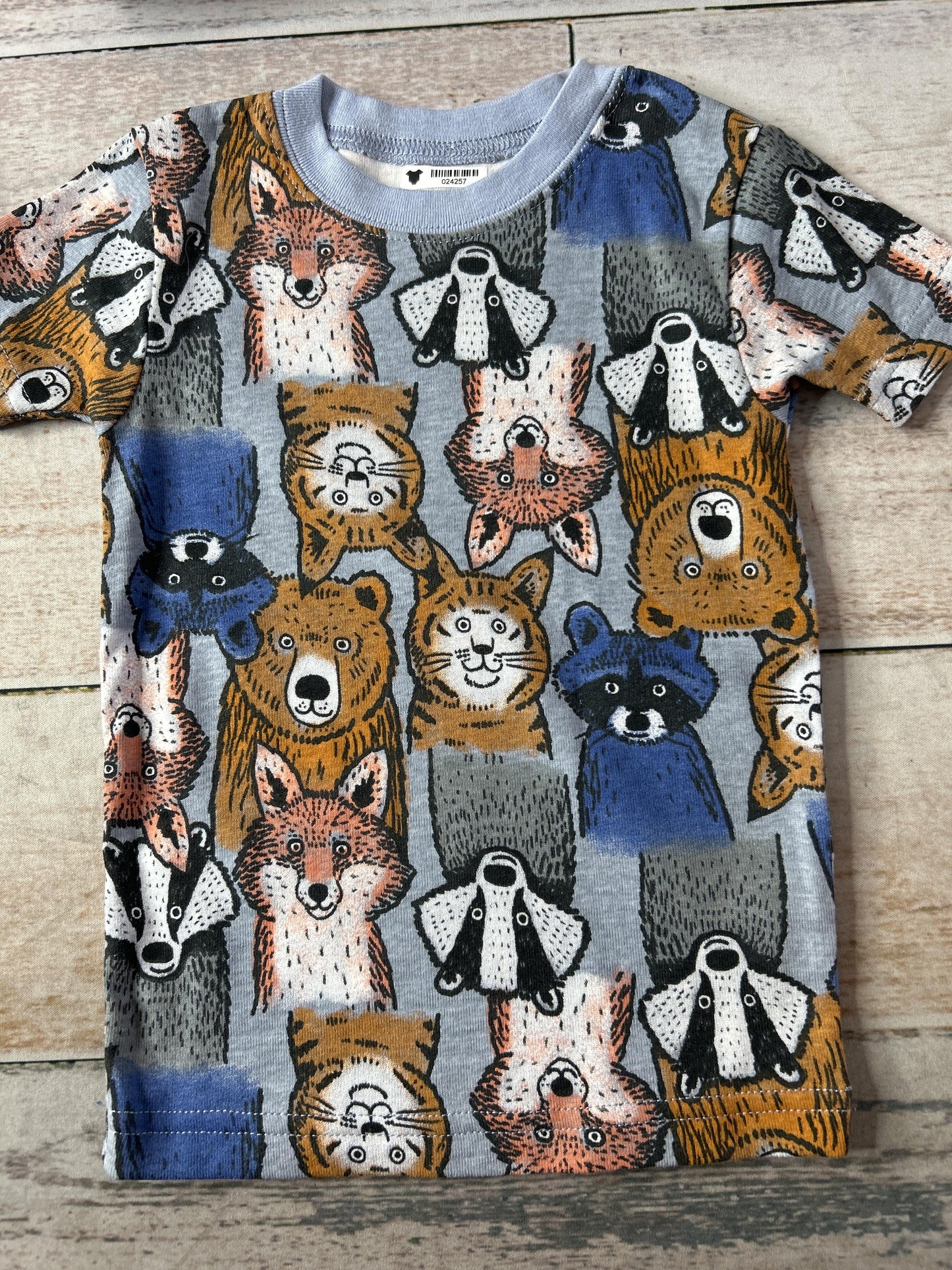 Carters Unisex Blue | Brown | animals Pajamas Size: 2T Blue | Brown | animals