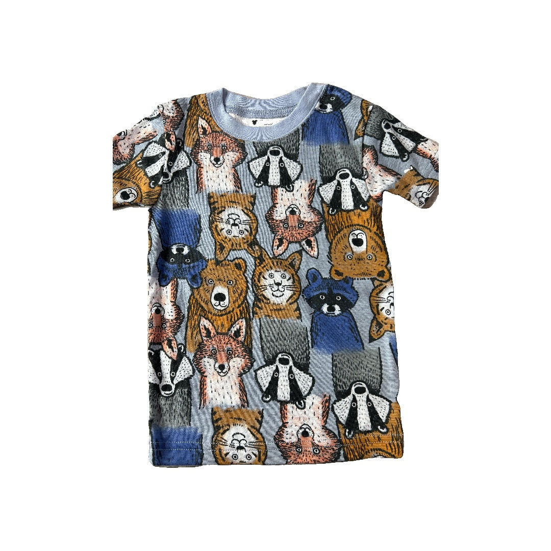 Carters Unisex Blue | Brown | animals Pajamas Size: 2T Blue | Brown | animals