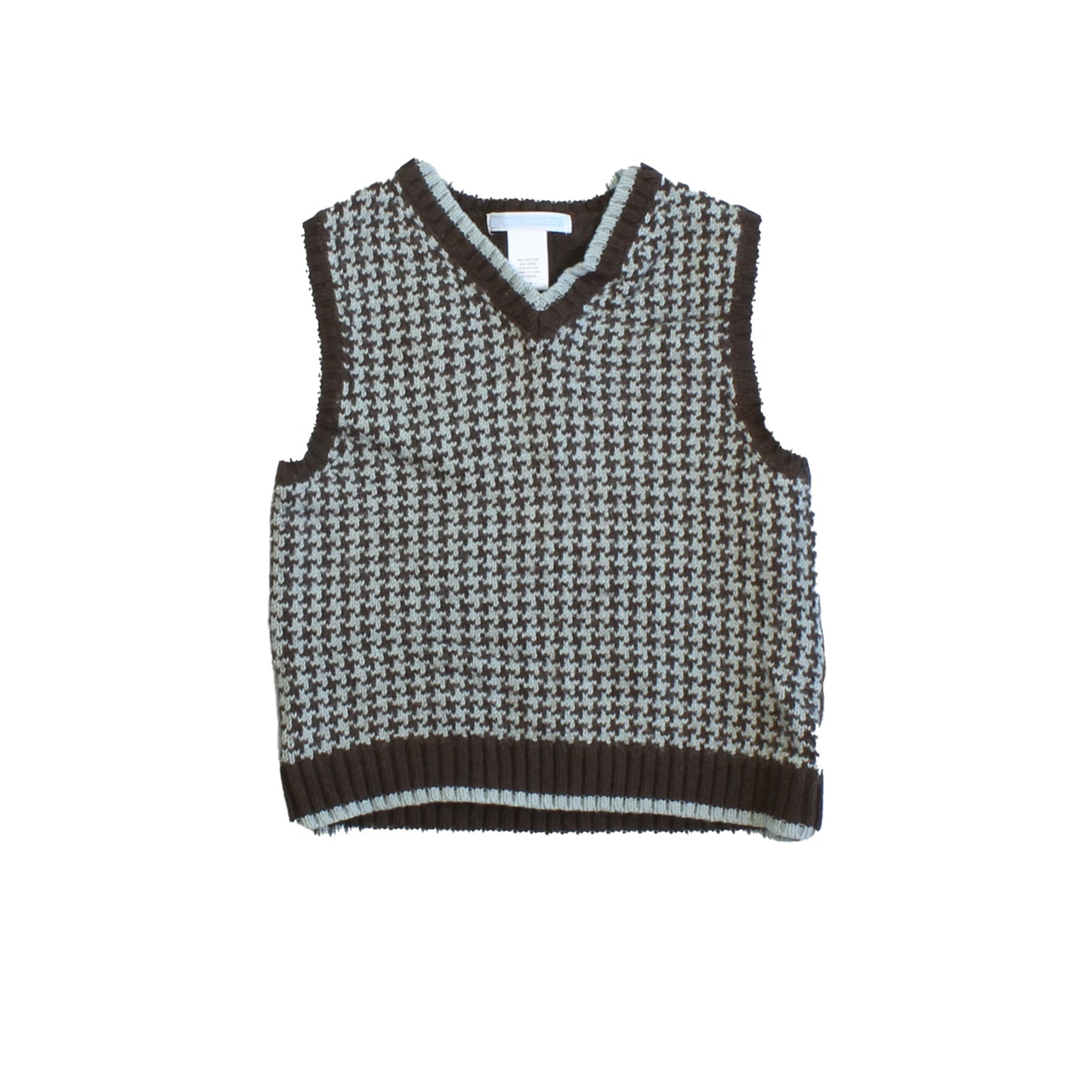 Janie and Jack Boys Blue | Brown Sweater Vest Size: 2T