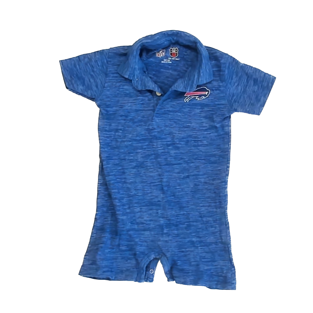 NFL Boys Blue Buffalo Bills Romper Size: 18 Months Blue Buffalo Bills